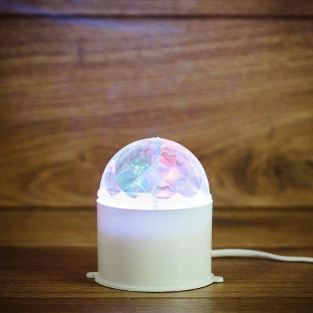Лампа светодиодная "Диско" 3LED RGB 6Вт шар 220В многоцв. IP20 Neon-Night 601-252