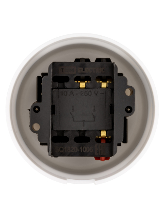 Выключатель поворотный 2-кл. с ручкой (бантик) 10А белый «Виви» TDM