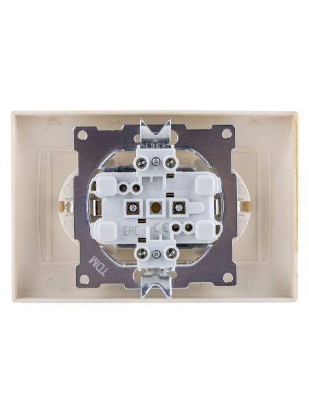 Розетка двойная 2П+З 16А 250В сосна "Лама" TDM