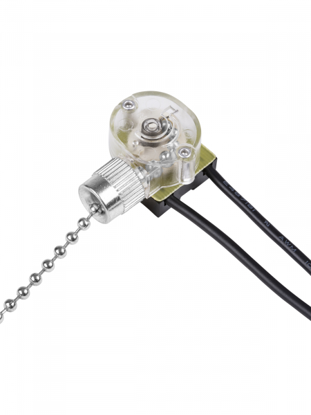 Сонетка-выключатель для бра с цепочкой 3А 250В металлик TDM
