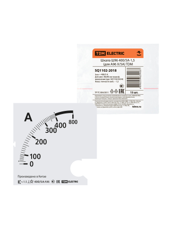 Шкала Ш96  400/5А-1,5 (для А96 Х/5А) TDM
