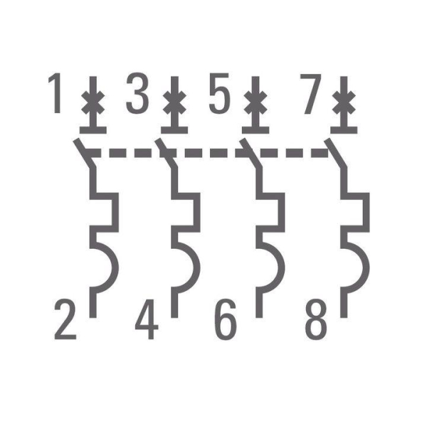 Выключатель автоматический модульный 4п C 1.6А 4.5кА ВА 47-63 PROxima EKF mcb4763-4-1.6C-pro