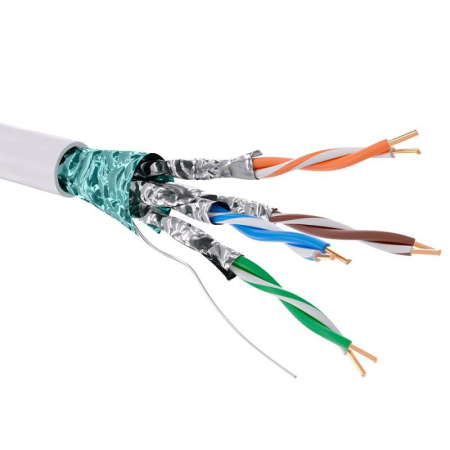 Кабель CAT 6 F/FTP нг(А)-HF (бухта 305м) бел. DKC RN6FFA01WH