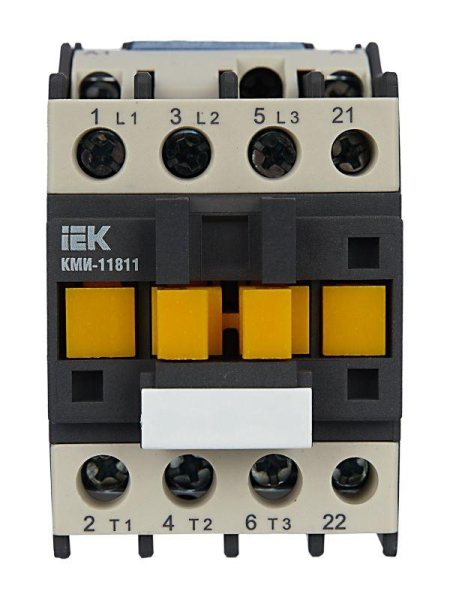 Контактор КМИ-11811 18А 230В/АС3 1НЗ IEK KKM11-018-230-01