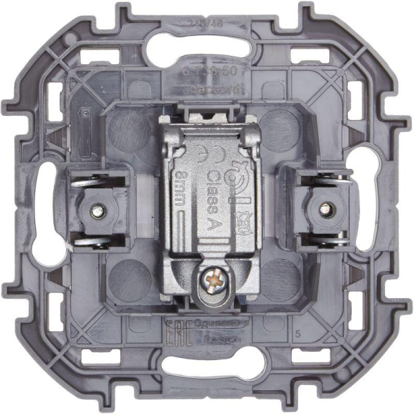 Розетка телевизионная TV Inspiria 2дБ 0-2400мГц с топологией "звезда" механизм бел. Leg 673850