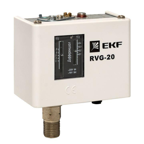 Реле избыточного давления RVG-20-1.6 (1.6МПа) EKF RVG-20-1.6