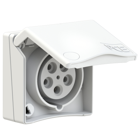 845-6v PCE Розетка встраиваемая 16А/400V/3P+N+E/IP44