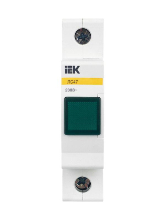 Лампа сигнальная ЛС-47 зел. IEK MLS10-230-K06