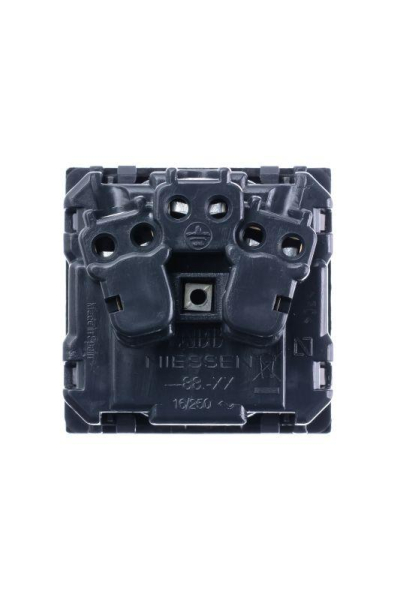 Механизм розетки Zenit 16А 250В с защ. крышкой защ. шторки с заземл. серебристый ABB 2CLA228810N1301