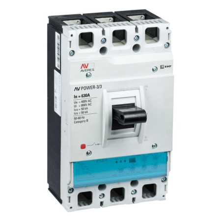 Выключатель автоматический 3п 630А 50кА AV POWER-3/3 ETU2.0 AVERES EKF mccb-33-630-2.0-av