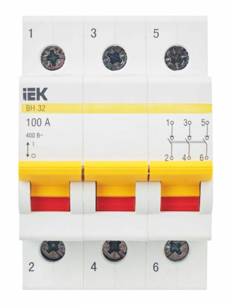 Выключатель нагрузки ВН-32 100А/3П IEK MNV10-3-100