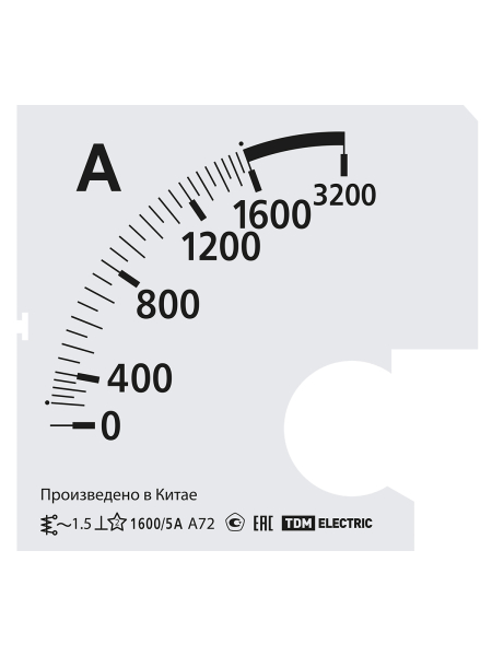 Шкала Ш72 1600/5А-1,5 (для А72 Х/5А) TDM