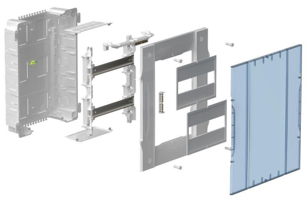 Корпус пластиковый ЩРВ-П-24 бел. дверь IP40 KREPTA 5 IEK KR5-KP13-V-24-41