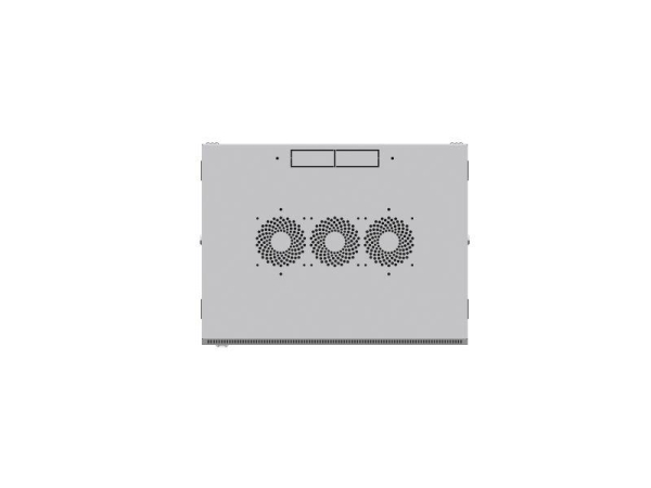 Шкаф настенный 19дюйм TERACOM PRO 6U 600х450мм дверь стеклянная с замком-ручкой сер. EKF TRP-WLL-0664-40G
