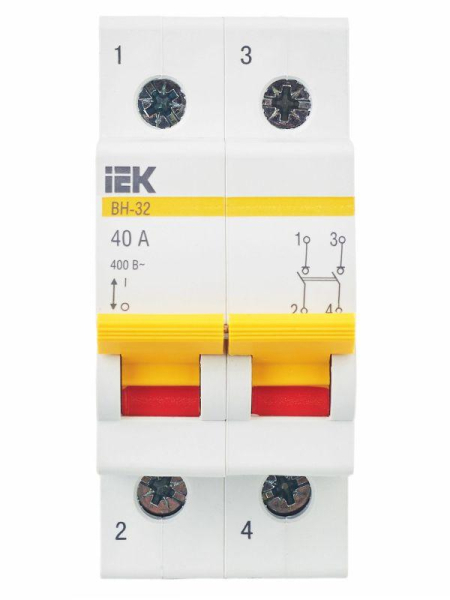 Выключатель нагрузки ВН-32 40А/2П IEK MNV10-2-040