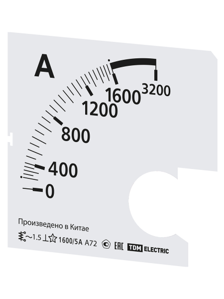 Шкала Ш72 1600/5А-1,5 (для А72 Х/5А) TDM