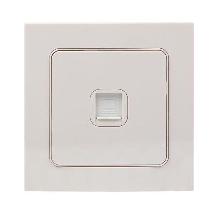 Розетка компьютерная 1-м Стокгольм RJ45 механизм бел. PROxima EKF EYK01-035-10