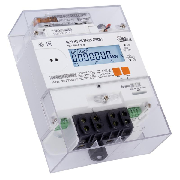Счетчик НЕВА МТ 115 2AR2S E4PC 1ф 5-80А многотариф. СПОДЭС МСК ТАЙПИТ 6177189