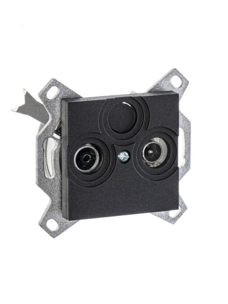 Розетка TV-R Levit оконечная антрацит ABB 2CHH083503A6063