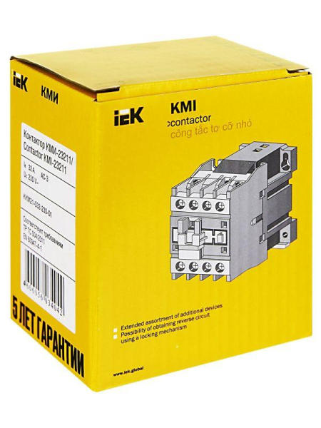 Контактор КМИ-23211 32А 230В/АС3 1НЗ IEK KKM21-032-230-01