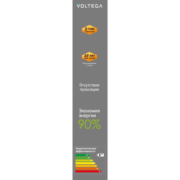 Лампа светодиодная филаментная Loft 271 T30 4Вт 1800К E27 DIM Voltega 8570