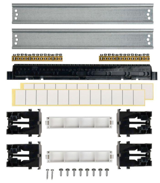Корпус пластиковый ЩРН-П-24 IP41 черн. прозр. дверь TEKFOR IEK TF5-KP12-N-24-41-K01-K03