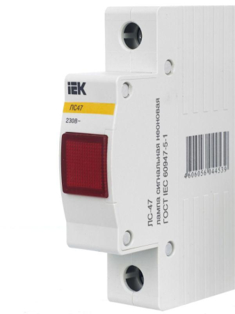 Лампа сигнальная ЛС-47 красн. IEK MLS10-230-K04
