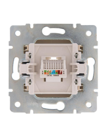 Механизм розетки компьютерн. 1-м СП KARINA RJ45 крем LEZARD 707-0388-139