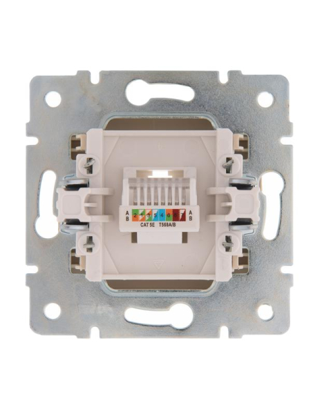 Механизм розетки компьютерн. 1-м СП KARINA RJ45 крем LEZARD 707-0388-139