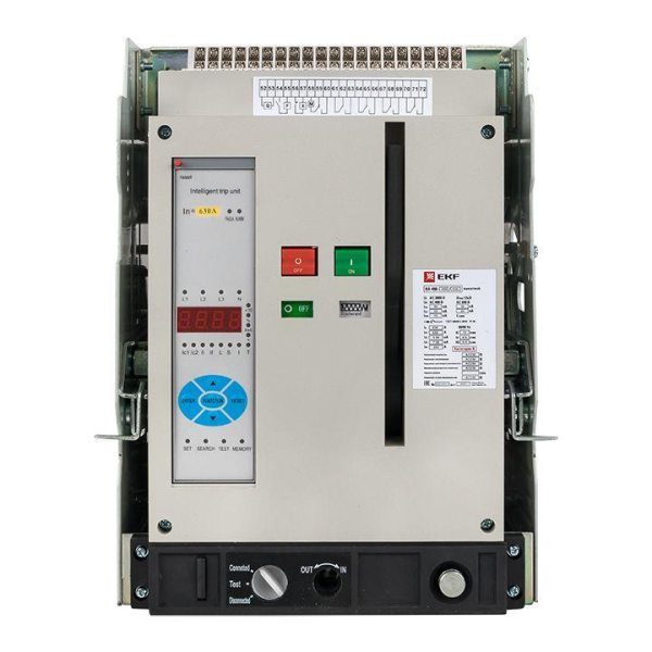 Выключатель автоматический 3п 1000/630А 50кА ВА-450 выкатной PROxima EKF mccb450-1000-630v