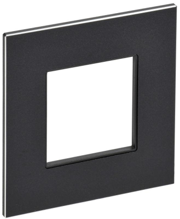 Рамка 1-м SKANDY SK-F31Bl металл черн. IEK SK-M12-M-K02