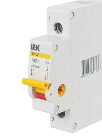 Выключатель нагрузки ВН-32 100А/1П IEK MNV10-1-100