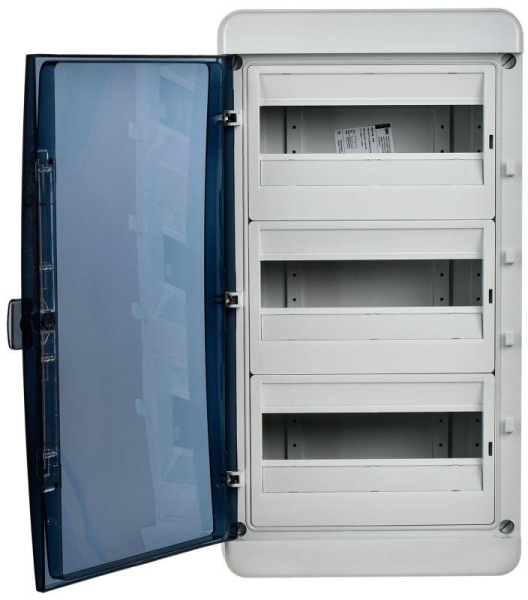Корпус пластиковый КМПн-36 IP65 черн. прозр. дверь TEKFOR IEK TF5-KP72-N-36-65-K03-K02