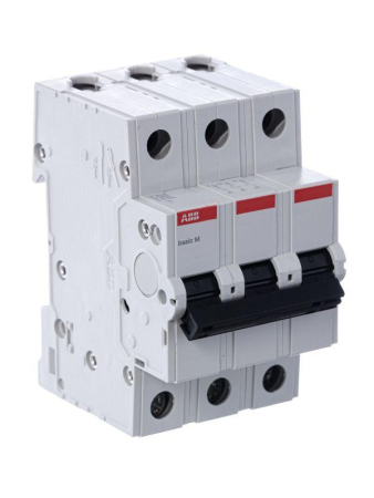 Выключатель автоматический модульный 3п C 50А 4.5кА Basic M BMS413C50 ABB 2CDS643041R0504