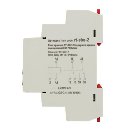 Реле времени RT-SBE-2 (задержка выключ. после пропад. сигн.) PROxima EKF rt-sbe-2