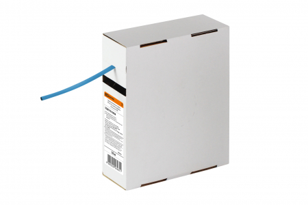 Термоусаживаемая трубка ТУТнг 4/2 синяя в коробке (10 м/упак) TDM