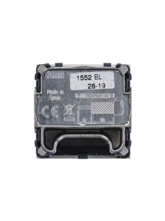 Розетка TV-R-SAT 2мод. Zenit с накладкой бел. ABB 2CLA225130N1101