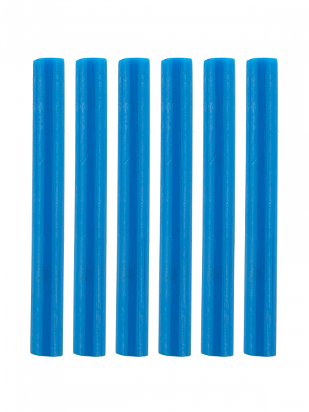 Клеевые стержни универсальные синие, 11 мм x 100 мм, 6 шт, "Алмаз" TDM