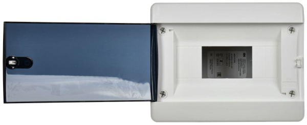 Корпус пластиковый ЩРВ-П-8 IP41 черн. прозр. дверь UNION Compact IEK UIC-KP12-V-08-41-K01