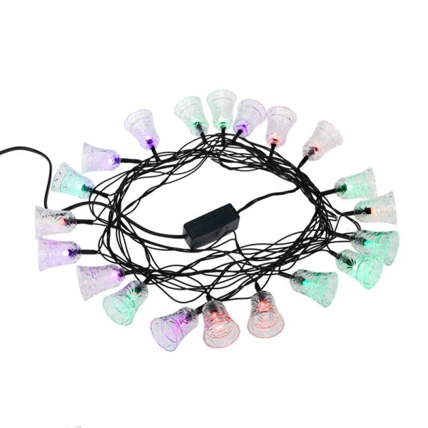 Гирлянда светодиодная "Колокольчики" 20LED RGB 2.8м с контроллером Neon-Night 303-062