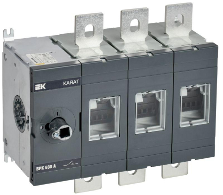 Выключатель-разъединитель ВРК 3п 630А без рукоятки KARAT IEK KA-VR10-3-0630