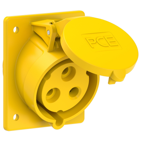 423-4 PCE Розетка встраиваемая наклонная 32А/110V/1P+N+E/IP44,4h