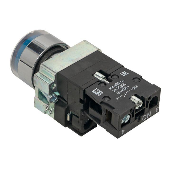 Кнопка BA61 с подстветкой 230В син. NO PROxima EKF xb2-bw61-230