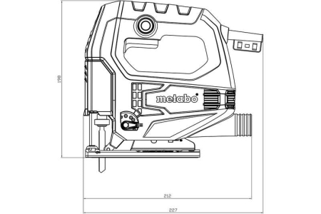 Лобзик STEB 65 Quick 450Вт 600-3100/м мтн коробка Metabo 601030000