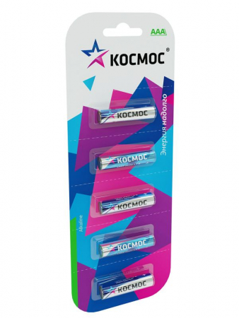 Элемент питания алкалиновый LR LR03 BP-5 (блист.5шт) Космос KOCLR035BL