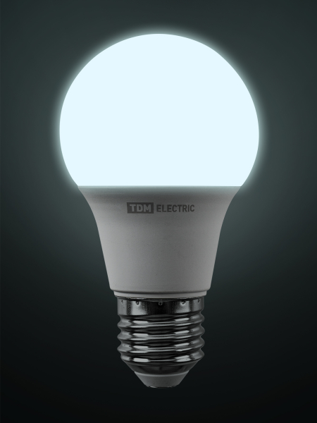 Лампа светодиодная А60 12 Вт, 230 В, 6500 К, E27 TDM