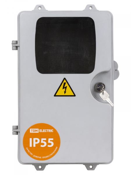 ЩУ-П-1ф/3ф (360х225х155) пластик, монтажная панель IP54 TDM