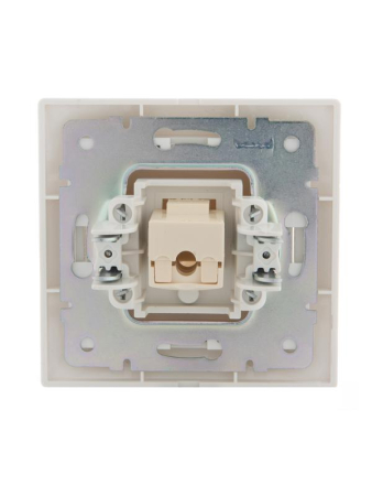 Розетка компьютерная 1-м СП Mira RJ45 бел./бел. LEZARD 701-0202-139