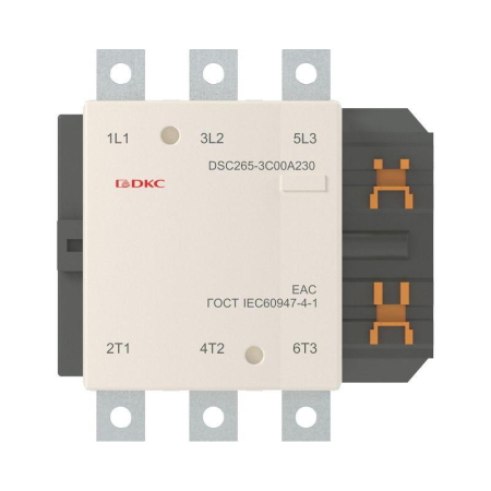 Контактор магнитный DSC225-3C00A230 225А 110кВт (AC3) 220В AC DKC DSC225-3C00A230