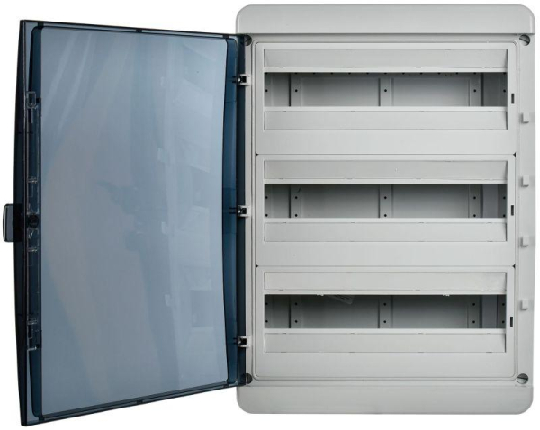 Корпус пластиковый КМПн-54 IP65 черн. прозр. дверь TEKFOR IEK TF5-KP72-N-54-65-K03-K02